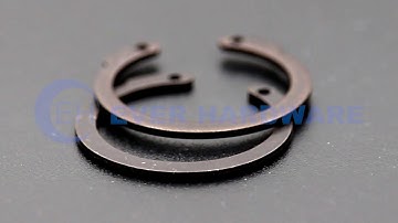 External Circlip Retaining Rings Spring Steel Black Oxide Lock Snap Shaft Collar Outside Card C Type