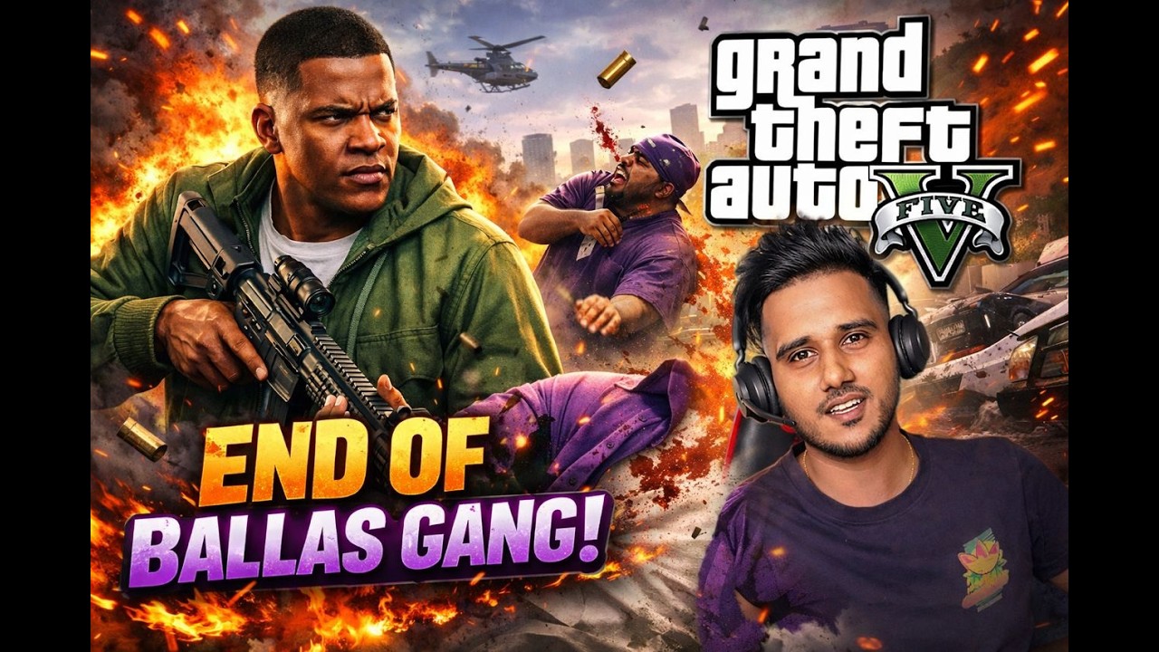 King is Dead! ⚔️ Epic Gang War in GTA V.......