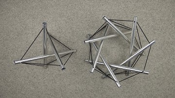 First Tensegrity -  Expanded to Multiple Tubes