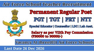 Air Force School Recruitment #airforceschool #teachervacancy #teacherrecruitment  screenshot 3