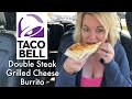 Taco Bell New Double Steak Grilled Cheese Burrito Review