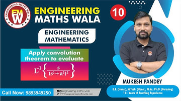 Convolution Theorem | Evaluate Using Convolution | Solved Exam Question | Mukesh Pandey Sir