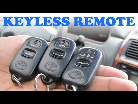 toyota sienna how to program keyless entry remote control security #5
