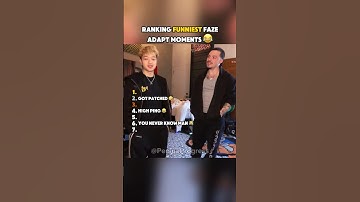 Ranking Funniest Faze Adapt Moments 😭 #shorts
