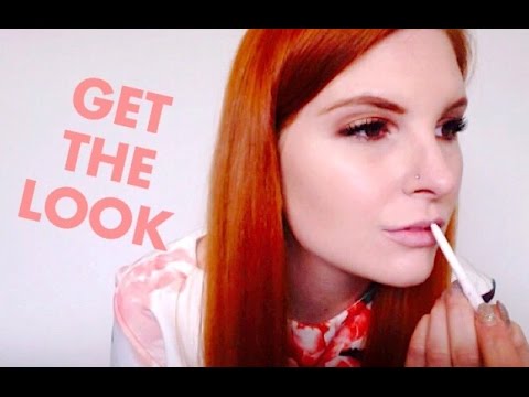 "GET THE LOOK"- Rose Gold Shimmer Eye W| Peach Lip ft. Redhead Brows!!!