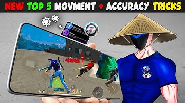 New Top 5 Movement Speed + Accuracy Tricks⚙️ 2gb, 4gb, 6gb, 8gb Ram Headshot Sensitivity Setting ~