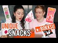 TRYING UNIQUE JAPANESE SNACKS 🍘 Bokksu Unboxing/Tasting + Review!