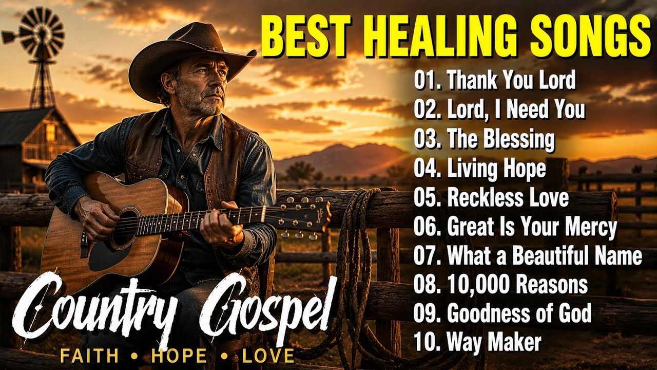 BEST HEALING SONGS 🙏 Country Gospel Playlist 2026 | Thank You Lord ...