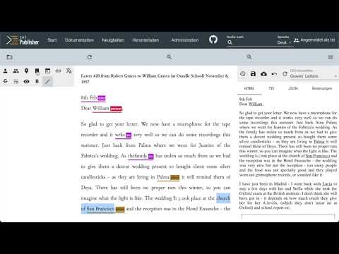 Web Annotation Editor in TEI Publisher 7.1.0