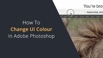 How to Change the Canvas Background Colour or Remove the Application Frame in Adobe Photoshop