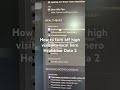 How to turn off high visibility local hero Healthbar Dota 2