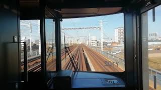 313系Y102編成普通岐阜行名古屋～清洲前面展望