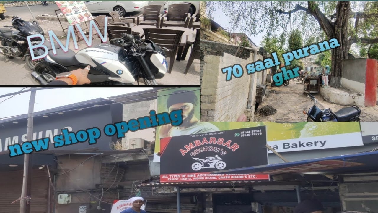my friend new shop open bike accessories amritsar vlog punjab rider