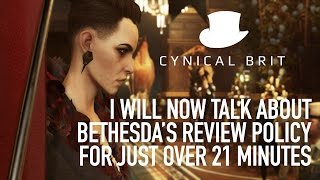 I will now talk about Bethesda's review policy for just over 21 minutes I will now talk about Bethesda's review policy for just over 21 minutes