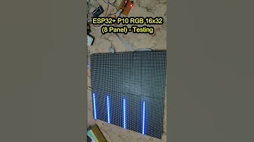 P10 RGB Matrix panel 16x32 Total 8 Panels | RGB Matrix Panel | ESP32| Arduino Mega  #esp32 #arduino