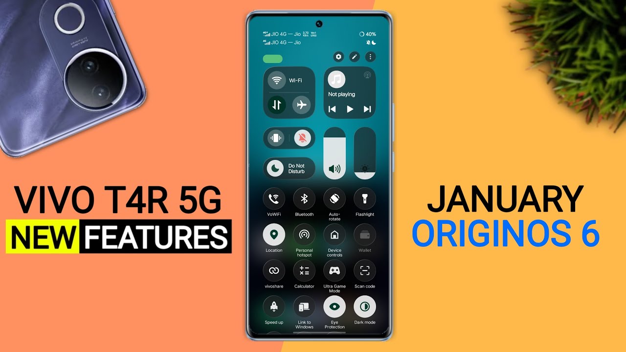 Vivo T4R OriginOS 6 January Update Review | New Features | T4r New Update Android 16