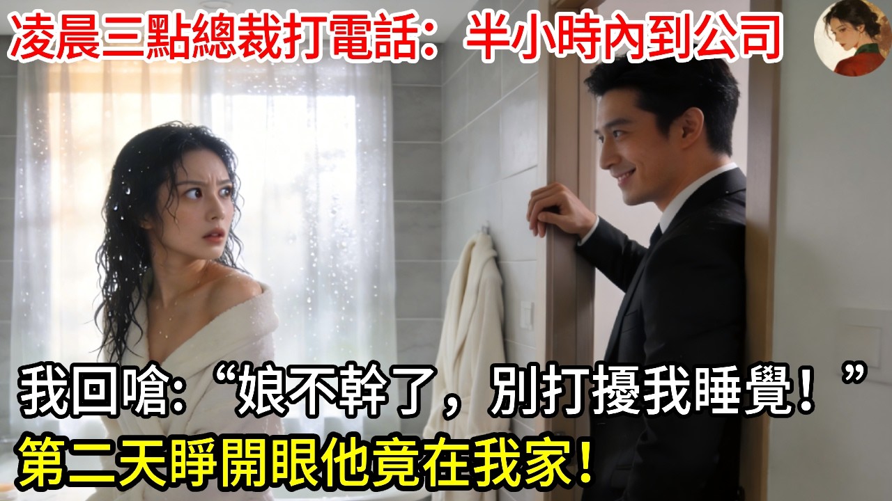 凌晨三點總裁打電話：半小時內到公司，我回嗆：老娘不幹了，別打擾我睡覺！第二天睜開眼他竟坐在我家客廳！#玖玖讲故事#现代爱情#女性主角#为人处世#生活经验#故事#小说#情感#婚姻#人生哲理