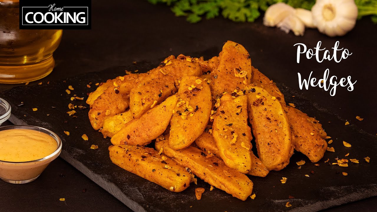 Crispy Potato Wedges | Chilli Garlic Potato | Aloo Snacks | Starter Recipes | Easy Potato Snacks
