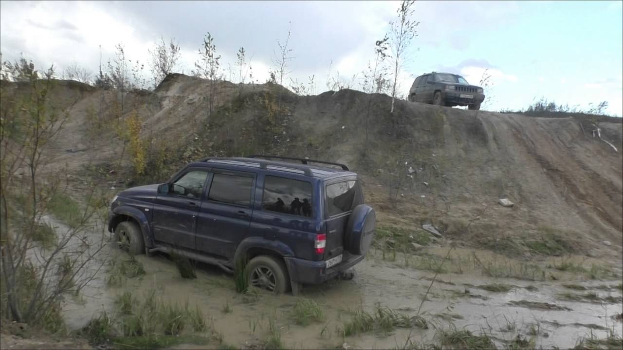 уаз патриот. без блокировок. на штатной каме. - YouTube