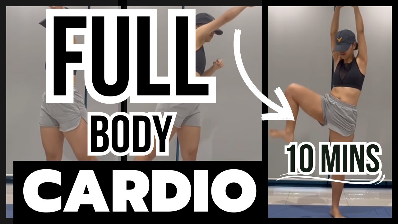10 MIN FULL BODY CARDIO WORKOUT 🔥 FAT BURNING (No Jumping, No Squats ...