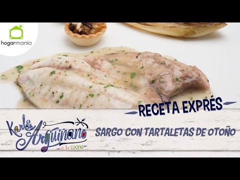 Receta Exprés: Sargo con tartaletas de otoño