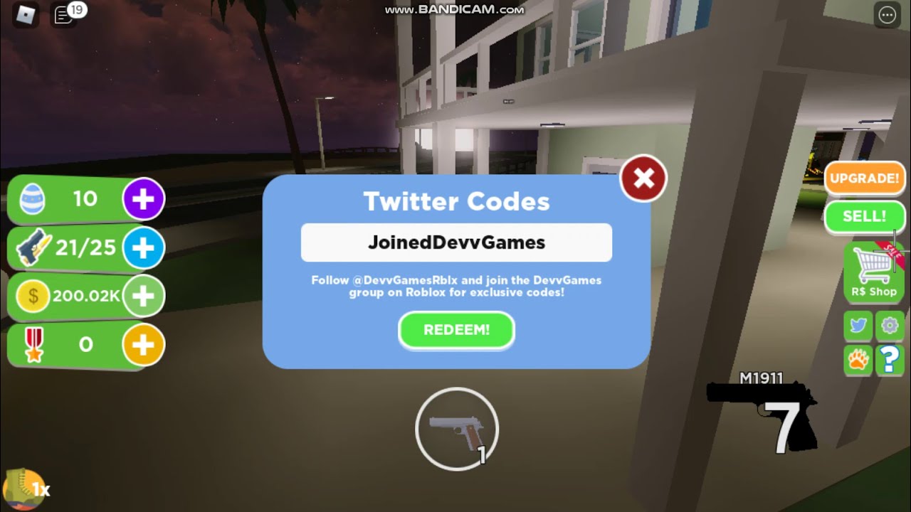 ROBLOX Gun Simulator codes on December 15, 2020 - YouTube