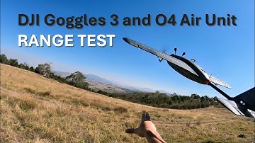 DJI Goggles 3 and O4 Air Unit Pro Range Test on Fixed Wing (T1 Ranger)
