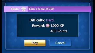 Spider Solitaire HARD - October 3, 2026 - Microsoft Daily Challenge - Solitaire screenshot 3
