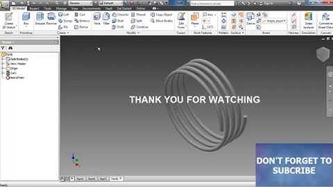 CREATE COIL IN AUTODESK INVENTOR
