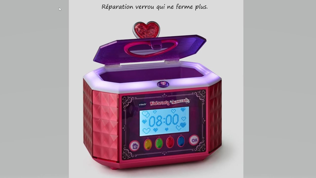 VTech - Boite à bijoux enfant - Ma boîte à bijoux musicale - KidiSecrets