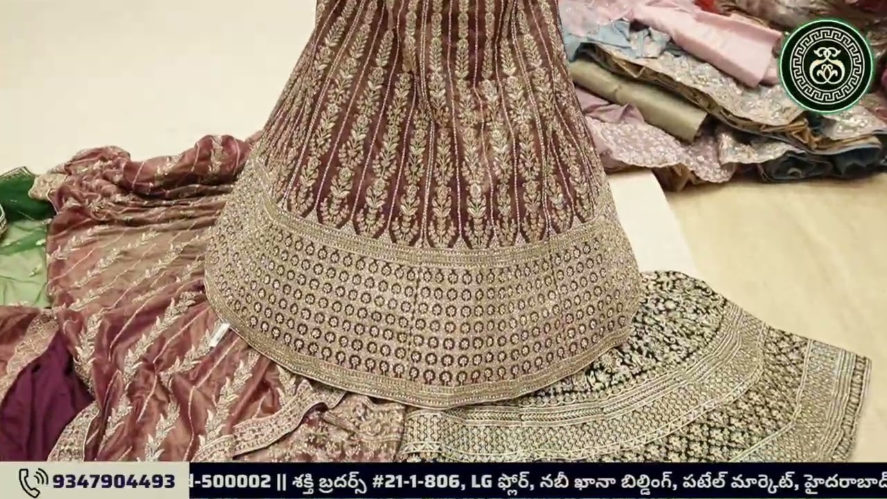 HYDERABAD SHADI WALIMA NEW BRIDALLEHANGA COLLECTION SASTE DAAM ME @ SHAKTI BROTHERS PATEL MARKET HYD