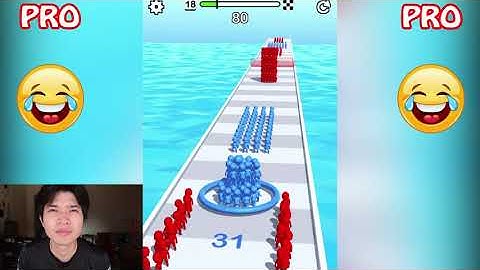 NOOB vs PRO vs HACKER in Color Clash 3D