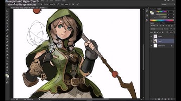 Character Design - Cleric/Mage (Photoshop Time Lapse)