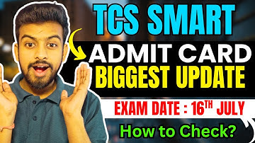 TCS Smart Hiring Biggest Update | Admit Card Mail | Exam Pattern | Important Detail 2025
