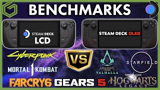 Steam Deck OLED vs LCD Game Performance - 7 Game Benchmarks & Comparisons