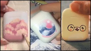 TIKTOK custom AirPods,  people drawing on AirPods | Painting compilation (pt 2.)