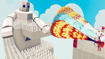 100x MARSHMALLOW + 2x GIANT vs 3x EVERY GOD - Totally Accurate Battle Simulator TABS