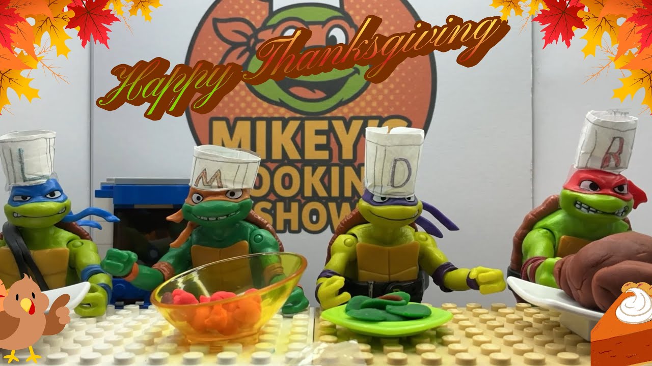 Mikey’s Cooking Show (Thanksgiving Special!) (TMNT Ninja Turtles Stop-Motion)