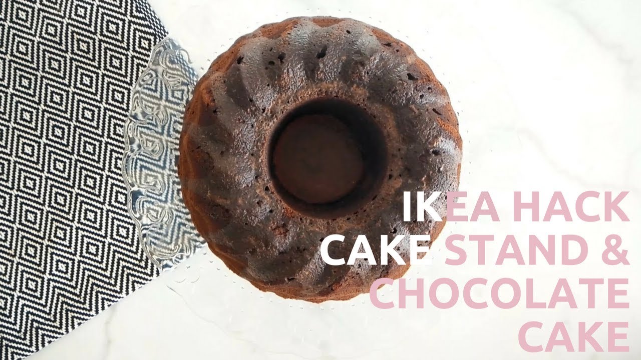 IKEA DIY Cake Stand and Chocolate Cake Recipe MINIMALISTA YouTube