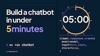 Build a chatbot in under 5 minutes with OpenAI Responses API