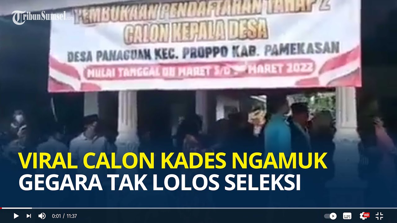 Viral Calon Kades di Pamekasan Ngamuk Kerahkan Massa Rusak Balai Desa Gegara Tak Lolos Seleksi