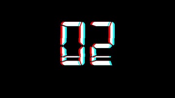 Glitch Count Down Stock Motion Graphics