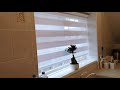 Motorized day  night twist vision blinds