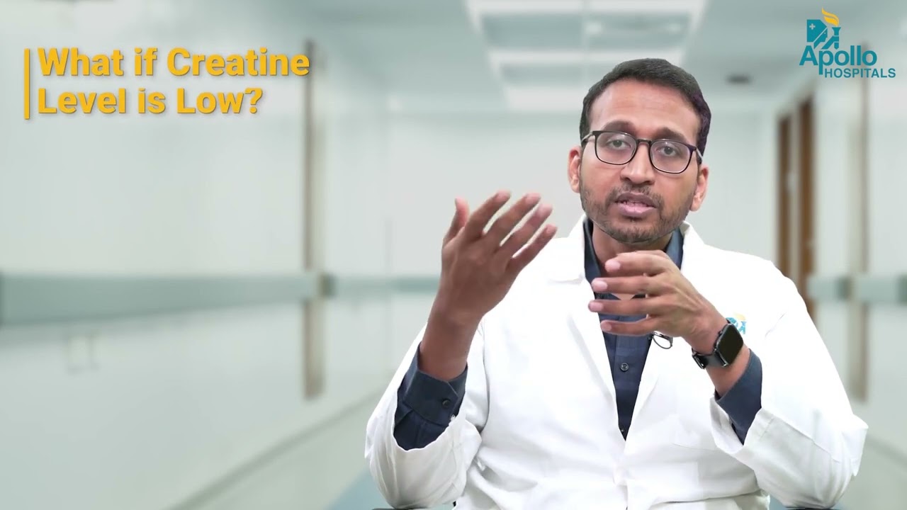 What does a low creatinine level indicate?