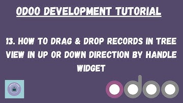 How to drag & drop records in tree view in up/down direction by Handle widget|Odoo Tutorial in Hindi