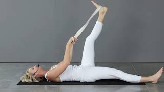 Supine Hamstring Stretch with Strap