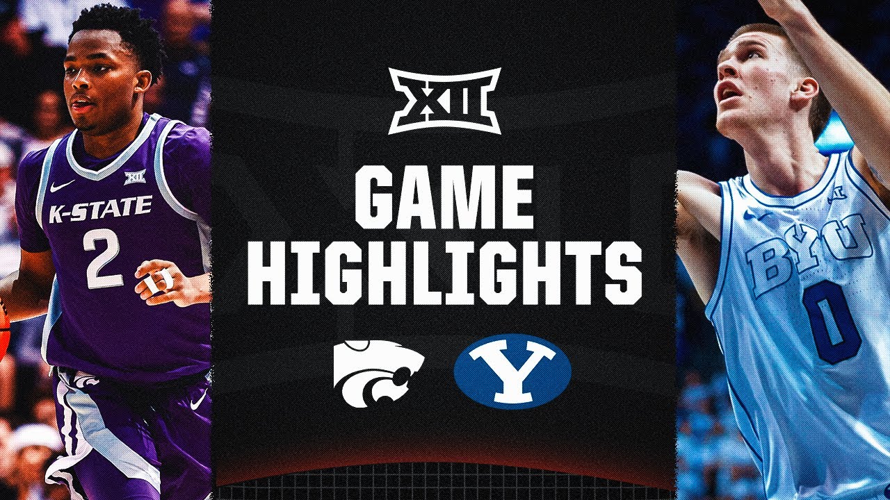 Kansas State at No. 21 BYU | Big 12 Men's Basketball Highlights | February 10, 2024