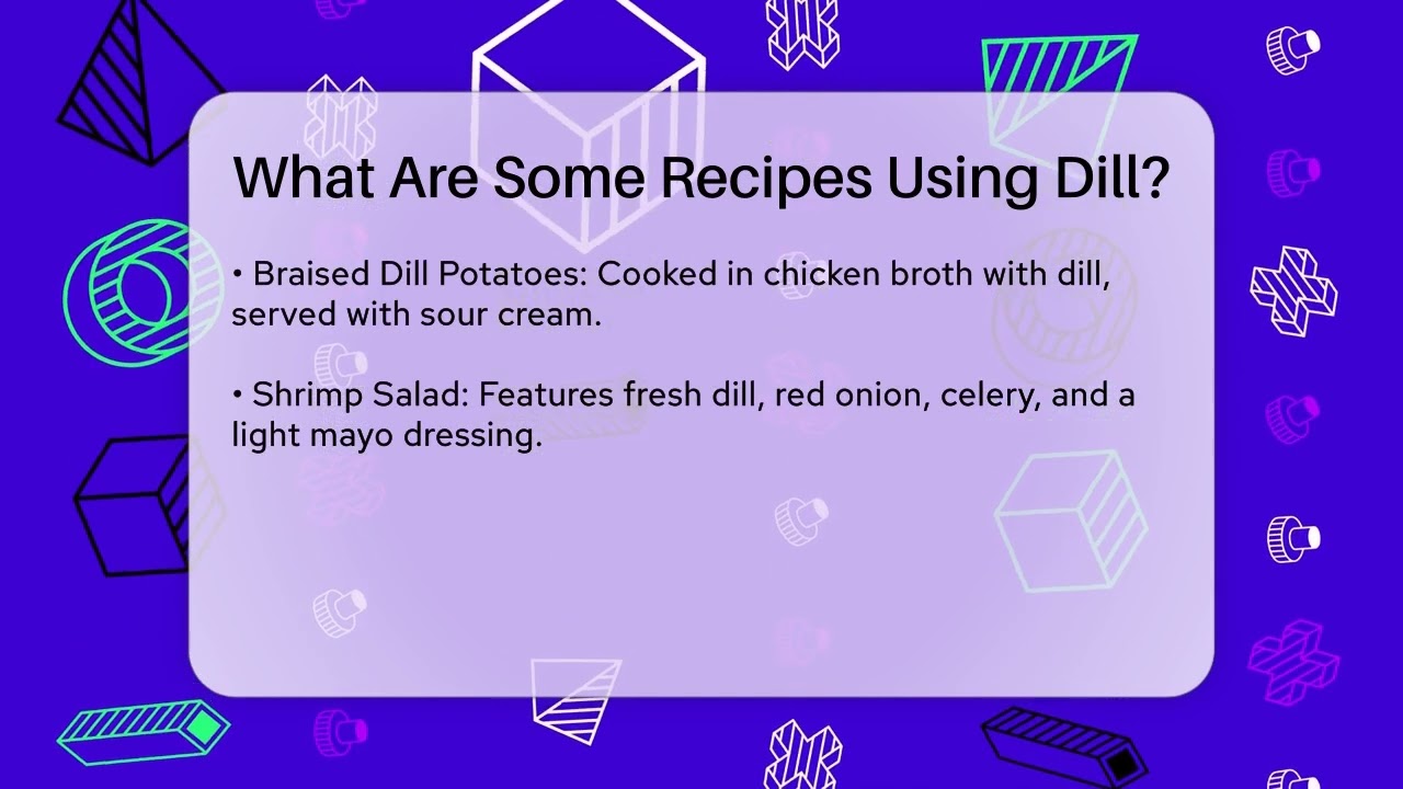 What Are Some Recipes Using Dill? - The Recovery Kitchen