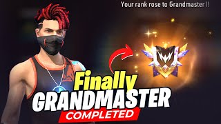 FINALLY GRANDMASTER COMPLETED ✅ || SEASON 38 || SOLO BR-RANK PUSH