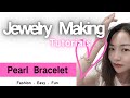 Jewelry Making for beginners, Baroque Pearl Bracelet Jewelry Tutorials, Handmade Ideas bead DIY